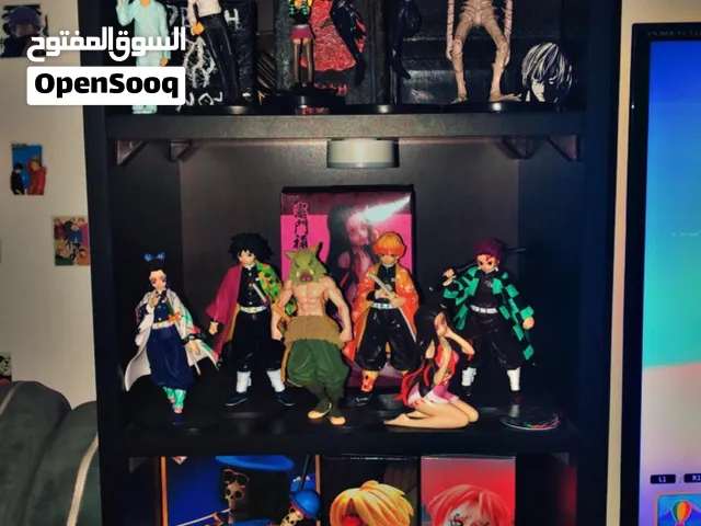 فيجر مجسمات انمي بحاله الوكالة شبه جديد خاص لمعرفه سعر كل قطعه