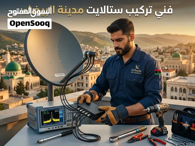 فني ستالايت تركيب وتعديل المدير وايراسا  مدينة البيضاء