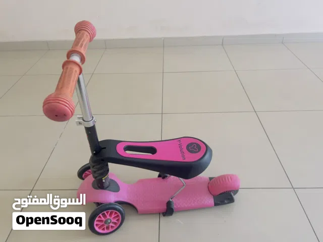YVolution Y Glider 2-in-1 Kids Scooter – Pink – Adjustable Seat & Handle