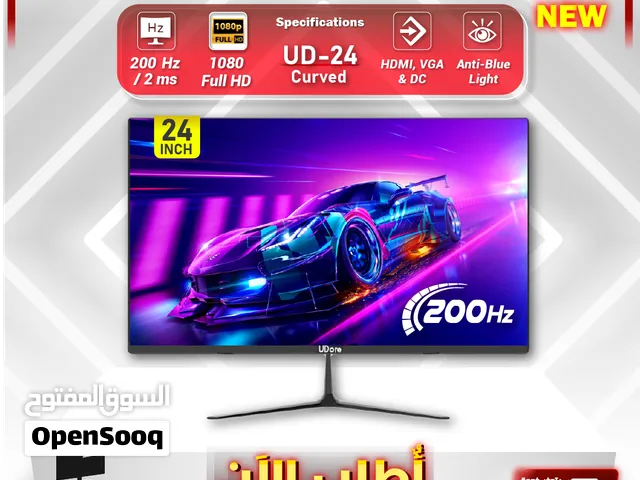 شاشات / شاشة يودور 24 انش كيرف للجيمنج Udore 24 Curved Monitor 200Hz FHD