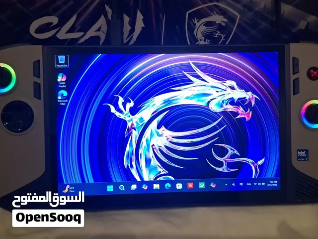 جهاز الألعاب المحمول MSI Claw 8 AI+ شاشة 8 بوصة 120Hz معالج Intel Core Ultra 7