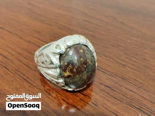 خاتم عقيق يماني داؤودي عين الذئب