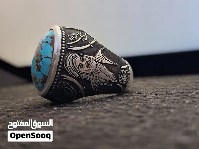 خاتم فضة فاخر - قطعة نادرة وأصلية