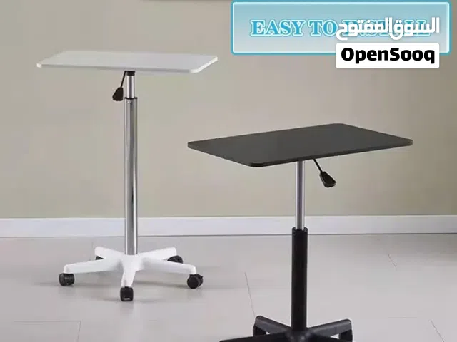 طاولة لابتوب طاولة لابتوب هايدروليك قابل للتعديل طاولة لابتوب متحركة خشب م دوران 360 وتحكم بالارتفاع
