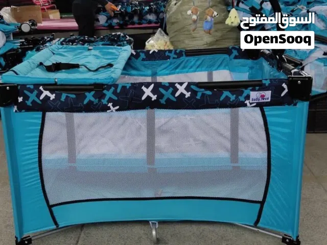 سرير بيبي تخت بيبي ماركة بيبي لف شبك خفيف يتحمل وزن 100 كيلو تتوفر لدينا خدمة التوصيل