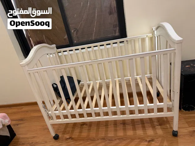 White Sleigh-Style Baby Cot  Toddler Bed - Gentle First Baby Use