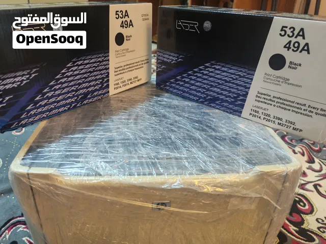 Hp laser jet p2015   مستعمل مع 2 حبر جديد