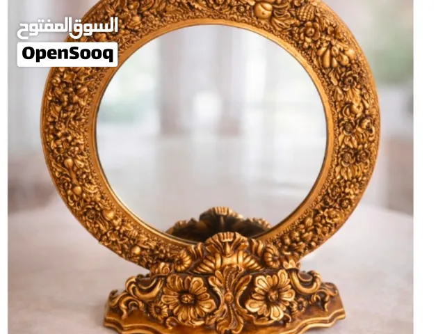 vintage table ornate mirror