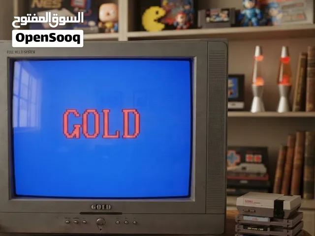 للبيع تلفاز أصلي من ماركة GOLD الشهيرة، مقاس 21 بوصة، بحالة ممتازة جداً ويعمل بكفاءة عالية.