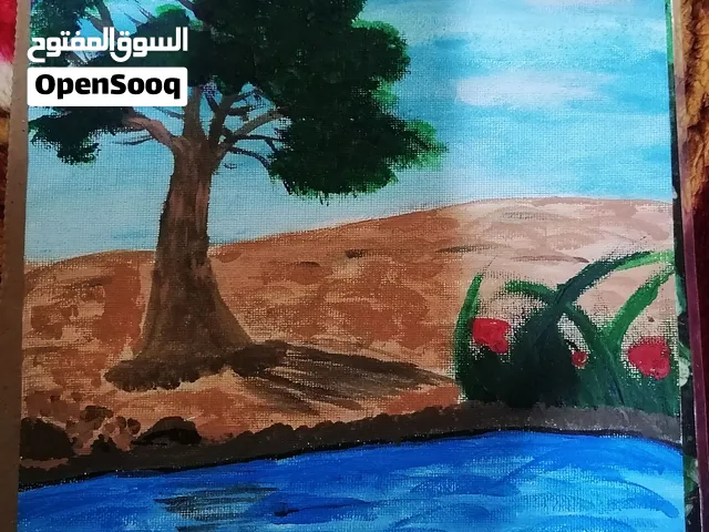 للبيع رسوماتي لوحات للطبيعة فنية جدارية