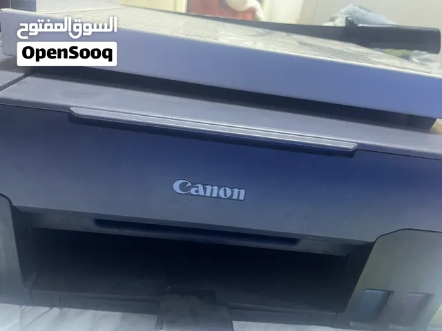 ماكينة آلة طابعة حديثة ومميزه وماركة كانون ولها مكان للحبر اسخدام 2 شهرين سبب السفر وسعرًمغرررري