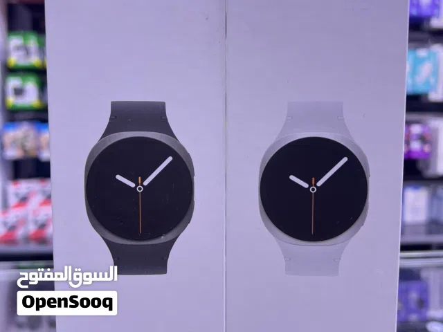 Samsung Watch 8 (44mm) Black  White ساعة سامسونج الاصدار الثامن متوفرة باللون الابيض و الاسود