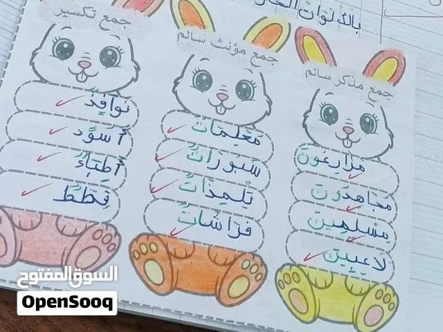 تأسيس قوي في اللغة العربية قراءة وكتابة وخط وتعبير كتابي