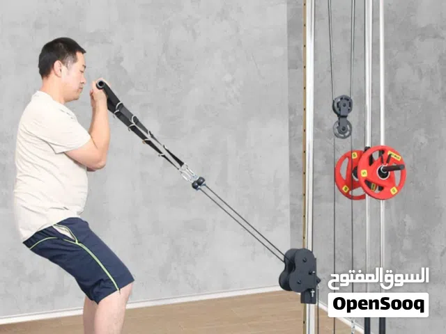 جهاز سحب علوي وسفلي مع حبل تراي والمقابض قوي متين يتثبت بالحيط  حر اوزان  مكفول سنتين  شامل التوصيل