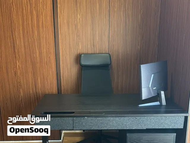 Modern Executive Office Desk with Storage