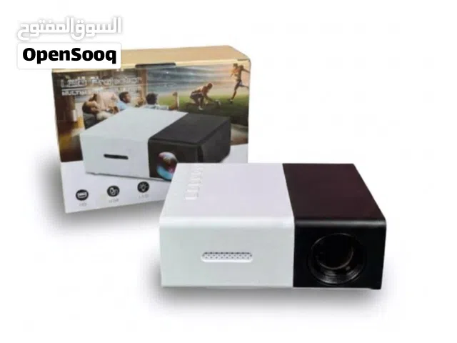 جهاز عرض YG300 صغير الحجم بتقنية LED محمول  تجربة سينمائية منزلية يعمل منفذ USB