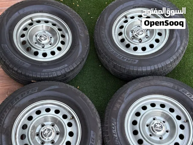 4 CYRUS Rims with Dunlop Grandtrek PT5 Tires