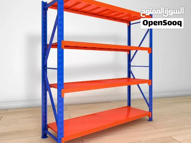 store shelf  orange and blue