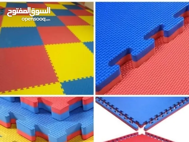 تجهيز مراكز لياقة بدنية ارضيات فوم بزل سماكة 2.50 سم سيقتي
