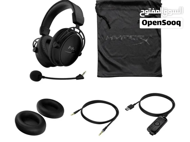 سماعة hyper x alpha s لون اسود مع جميع الاغراض البتيجي معها و العلبة بحالة جدا ممتازة