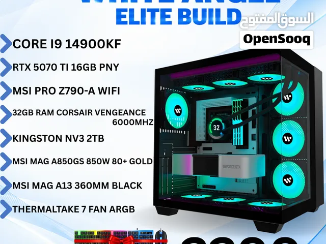 Intel Core i9 14th Gen + NVIDIA GeForce RTX 5070 TI 16GB PNY+ 32GB DDR5 RAM