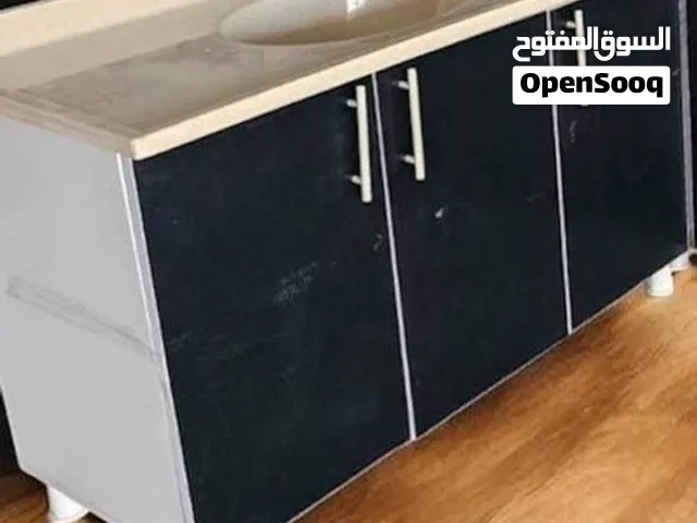 سنك متر و20سم مرمر صناعي هيكل وابواب خشب تركي mdf بسعر 130الف فقط