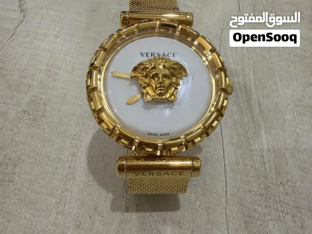 ساعة فيرساتشي Versace نسائية - لون ذهبي الأصلي