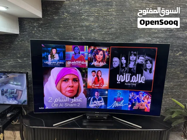 تلفزيون سامسونج كوري اصلي  حجم  65   سلم  اعلى مواصفات بالسوك جديد جدا جدا جدا