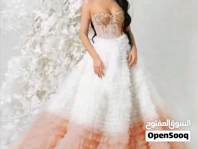 فستان مناسبات زفاف وخطوبة روعة بسعر خيال