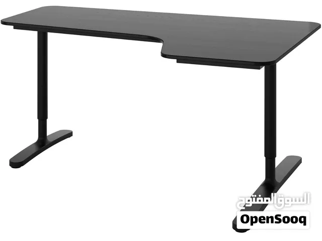 مكتب IKEA بارتفاع قابل للتعديل (يرتفع وينخفض) – الطول 160 سم × العرض 75 سم