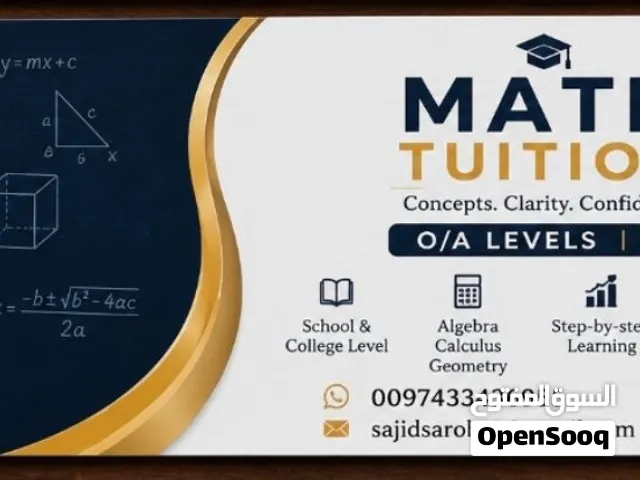 Math & Statistics Tuition