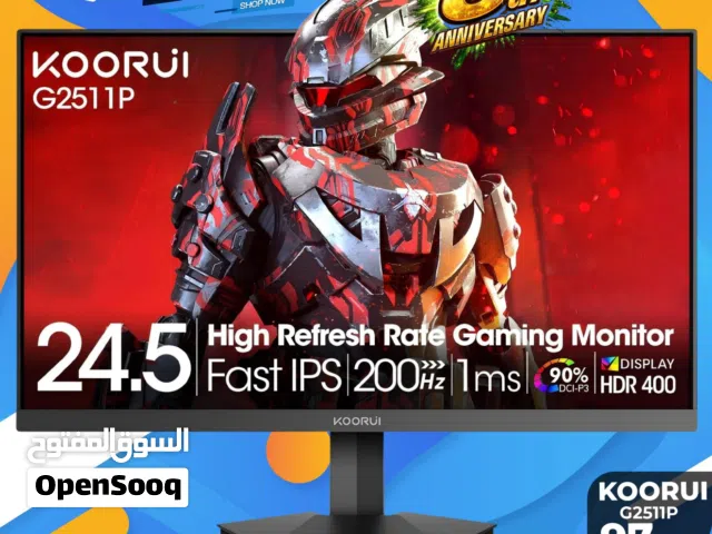 شاشة كوري Monitor Koorui 24.5inch FHD 200Hz بافضل الاسعار