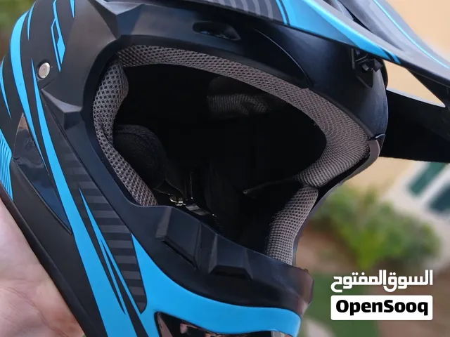 Matte Black & Blue Motocross