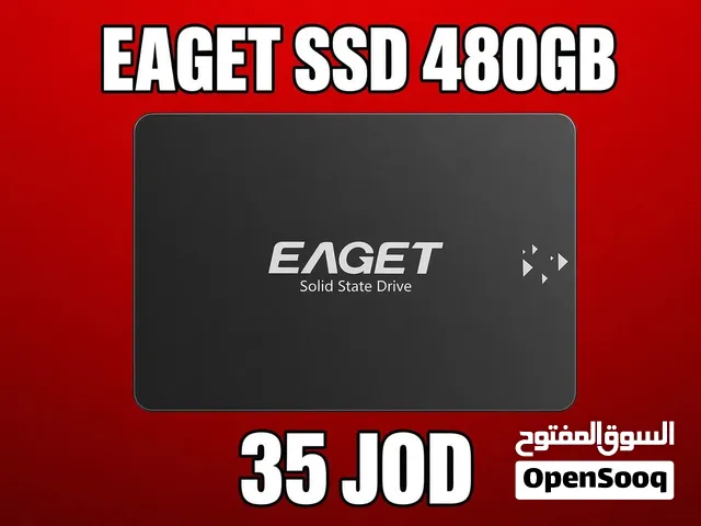 تخزين SSD EAGET S205 – 480GB SATA III جديد هيلث 100% ومتوفر توصيل بدينارين لجميع المحافظات