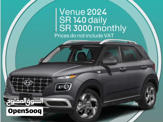 Hyundai Venue 2024 for rent in Tabuk - Free delivery for monthly rental