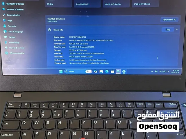 للبيع لابتوب Lenovo ThinkPad L14