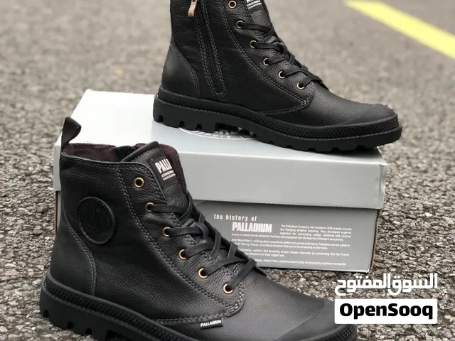 PALLADIUM Shoes شوز ماركة بلاديوم جلد طبيعي نعل رابر صافي مطاط مريح