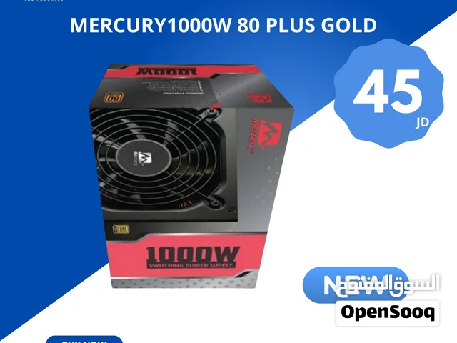 مزود طاقة Mercury 1000W 80+ Gold جديد