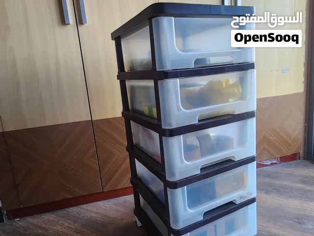Plastic Storage Drawers + Small Storage Shelf — BD 10