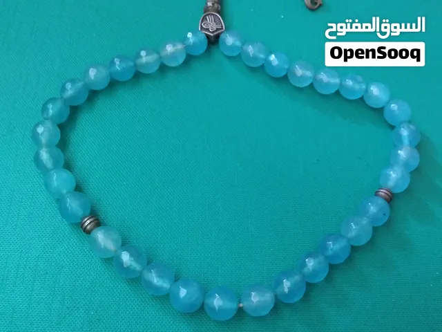 سبحه عتيقة احجار عقيق 36 حجر عقيق سماوي