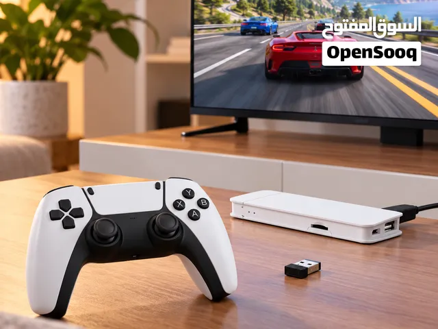جهاز ألعاب Game Stick 4K HD لاسلكي 2.4G مع 20000 لعبة ويدتي تحكم HDMI