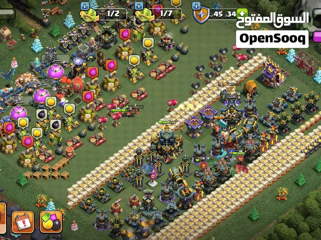 لفل 17 ماكس + 4000 جوهرة + مستوى 217