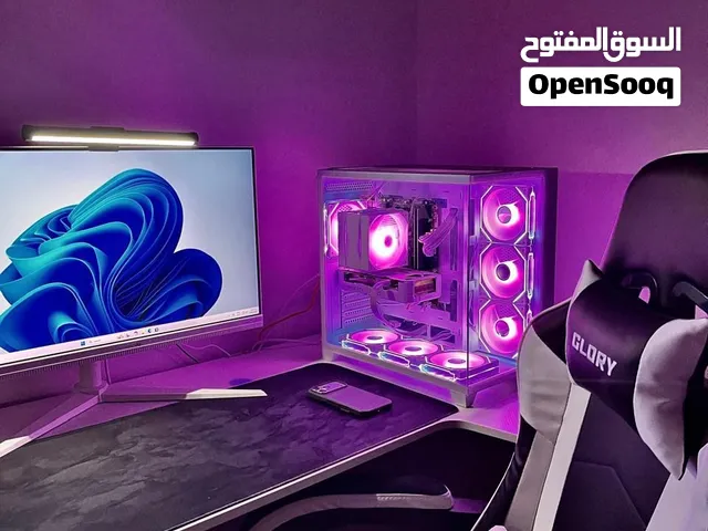 سيت أب كامل للبيع ( طاوله + كرسي +شاشه 240hz+ PC + كيبورد + ماوس + ماوس باد )