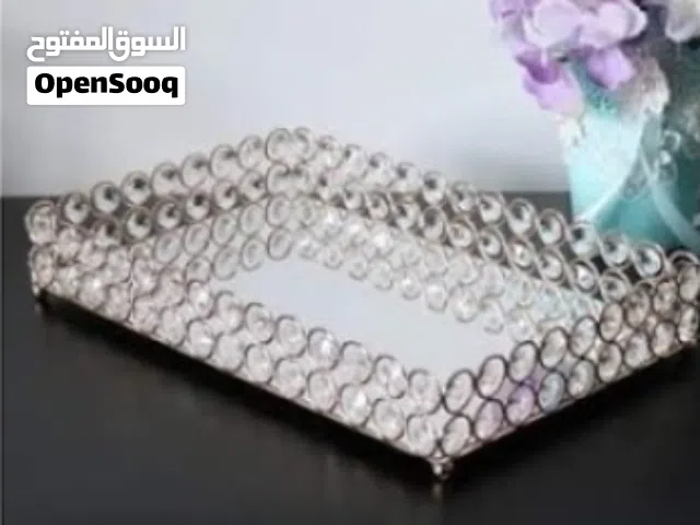 صينيه ضيافه  مرايا و خرز فاخره جديده
