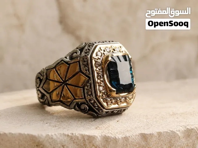 خاتم توباز لندني -  London Topaz Ring