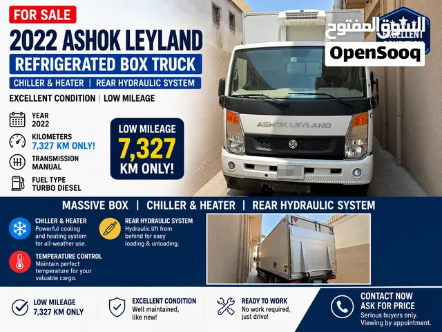 2022 Ashok Leyland Refrigerated Box Truck for Sale