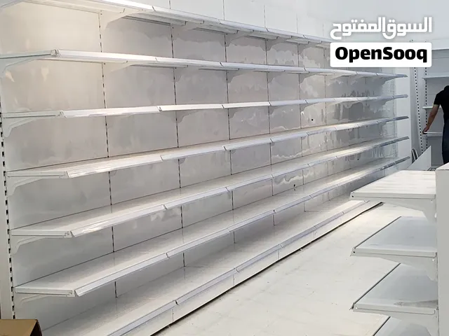 رفوف،صيدليات، مكتبات،مستودعات،  جميع انواع الرفوف