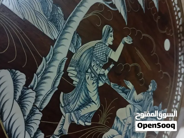 ترابيزه من خشب الارو و مطعمه بالعاج الطبيعي بالحفر هاند ميد صنعت في الهند