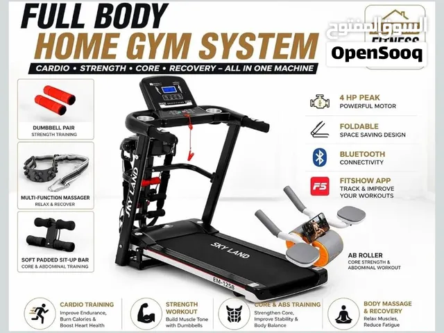 SKY LAND Treadmill, 4HP Peak Motor, Foldable Design, LCD Display, EM-1258