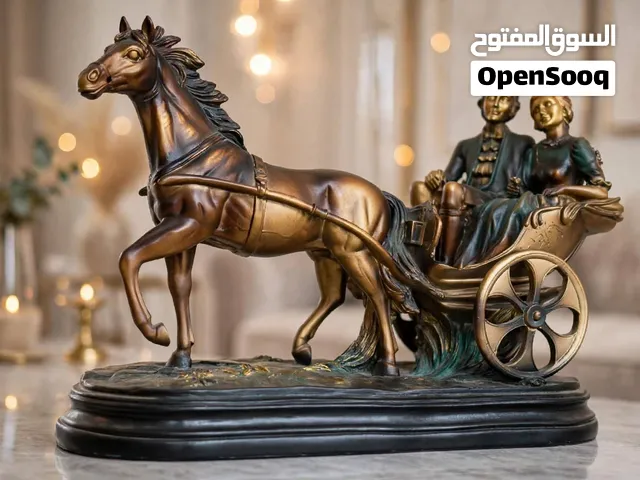 تحف خيول برواز عاج للبيع